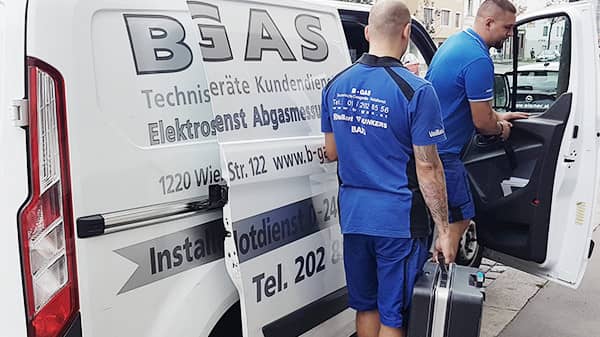 B-GAS Notdienst im Einsatz