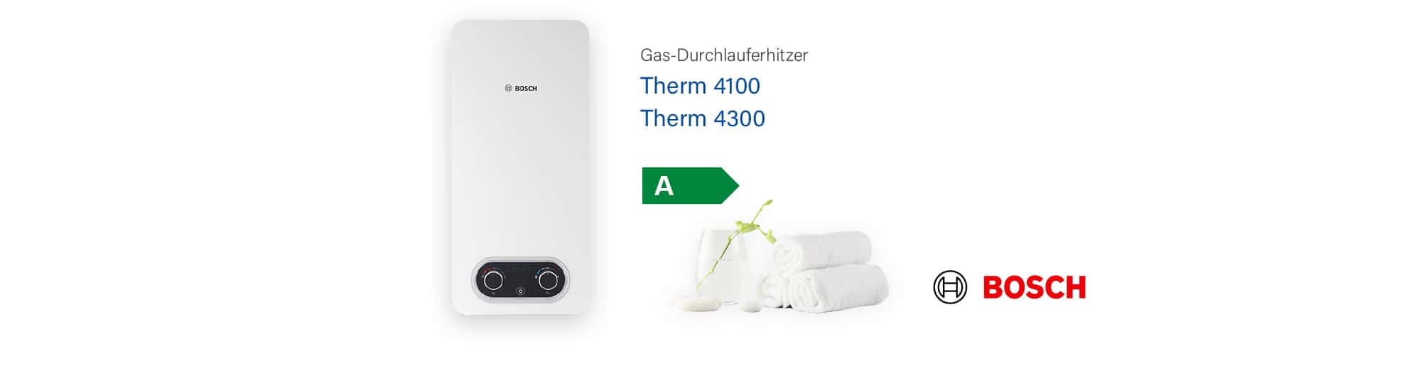 Aktion: Junkers / Bosch Durchlauferhitzer Therm 4100 & 4300 - B