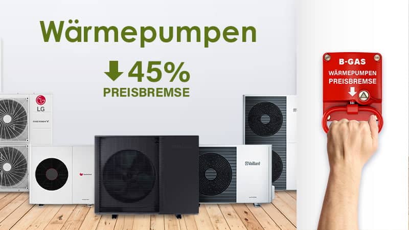 Luft-Wärmepumpen im Angebot