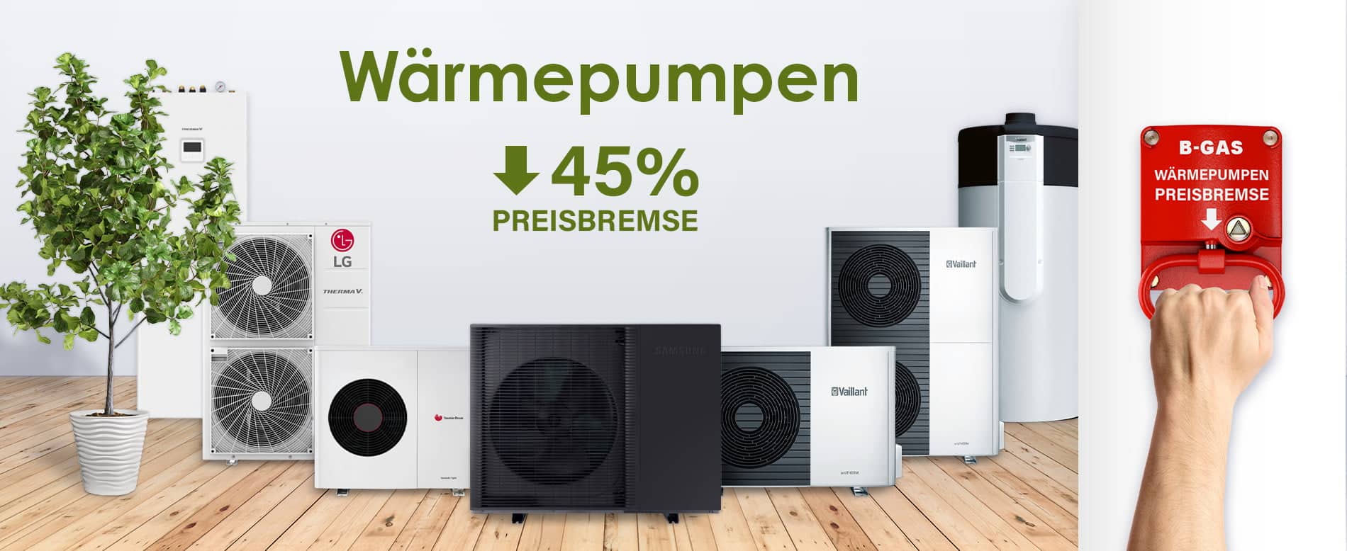 Luft-Wärmepumpen im Angebot