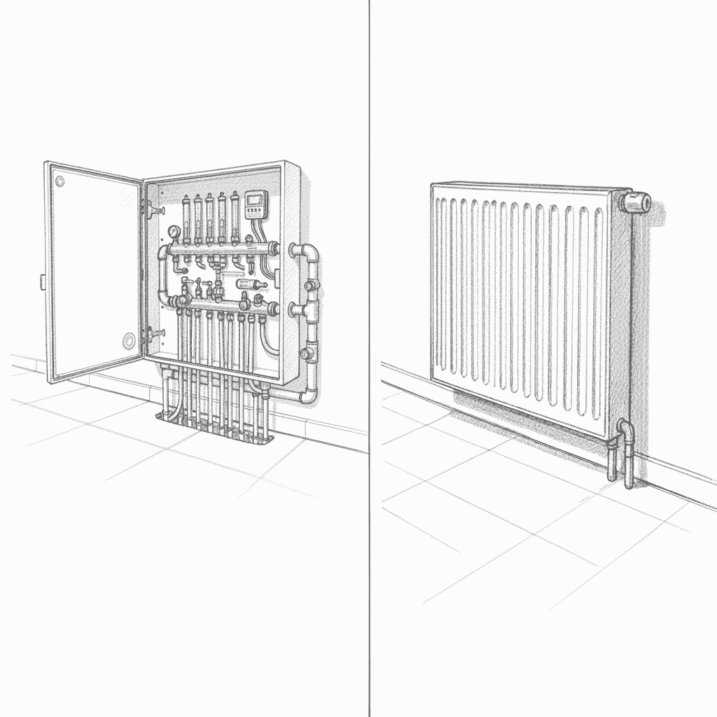 Referenzbild Heizkreisverteiler oder Heizkörper